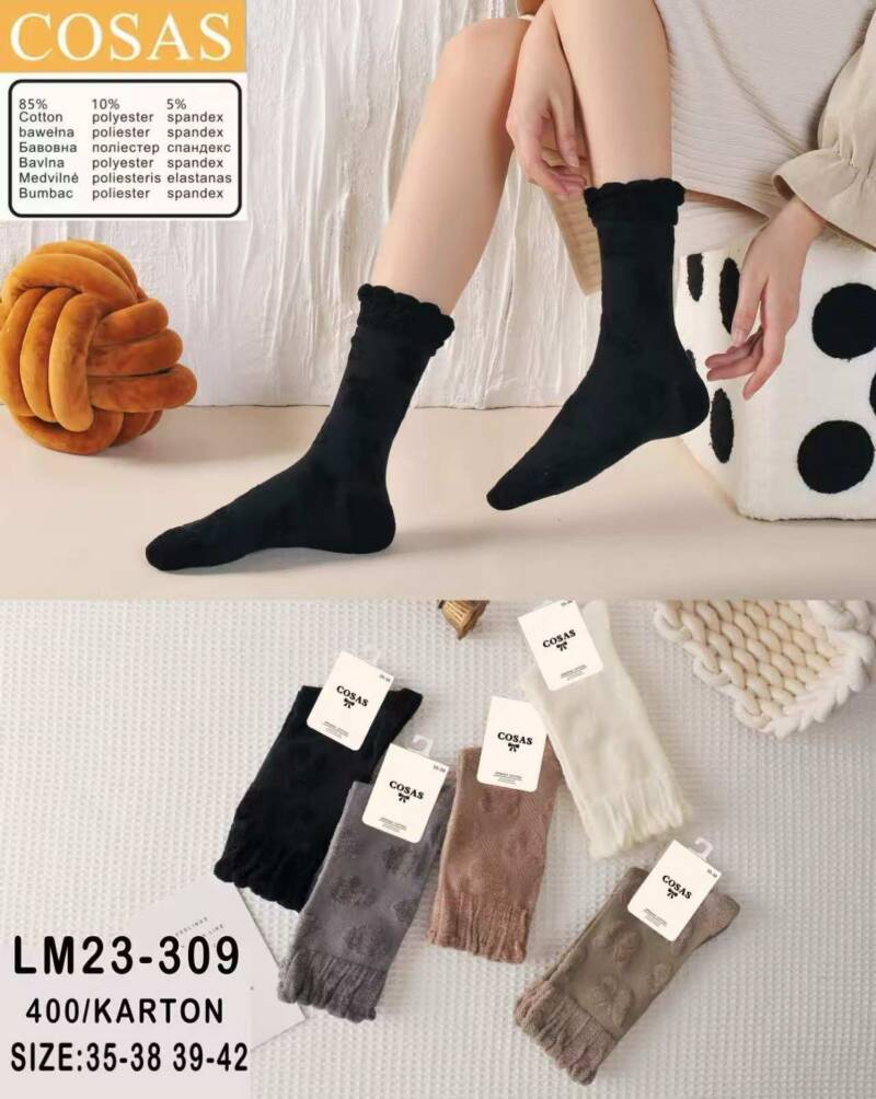 Skarpety damskie Roz 35-42, Mix kolor Paczka 40 szt 1